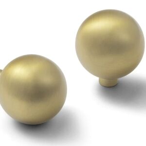 Round Cabinet Knob (Set of 6) - Size: 1”x1.11”